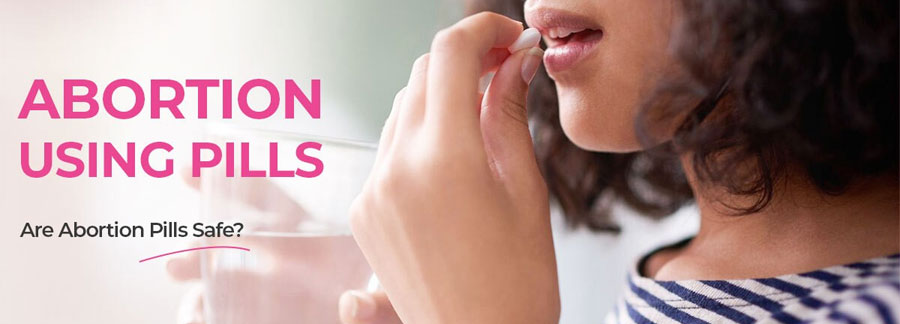 A medical abortion involves taking medicines that end a pregnancy.